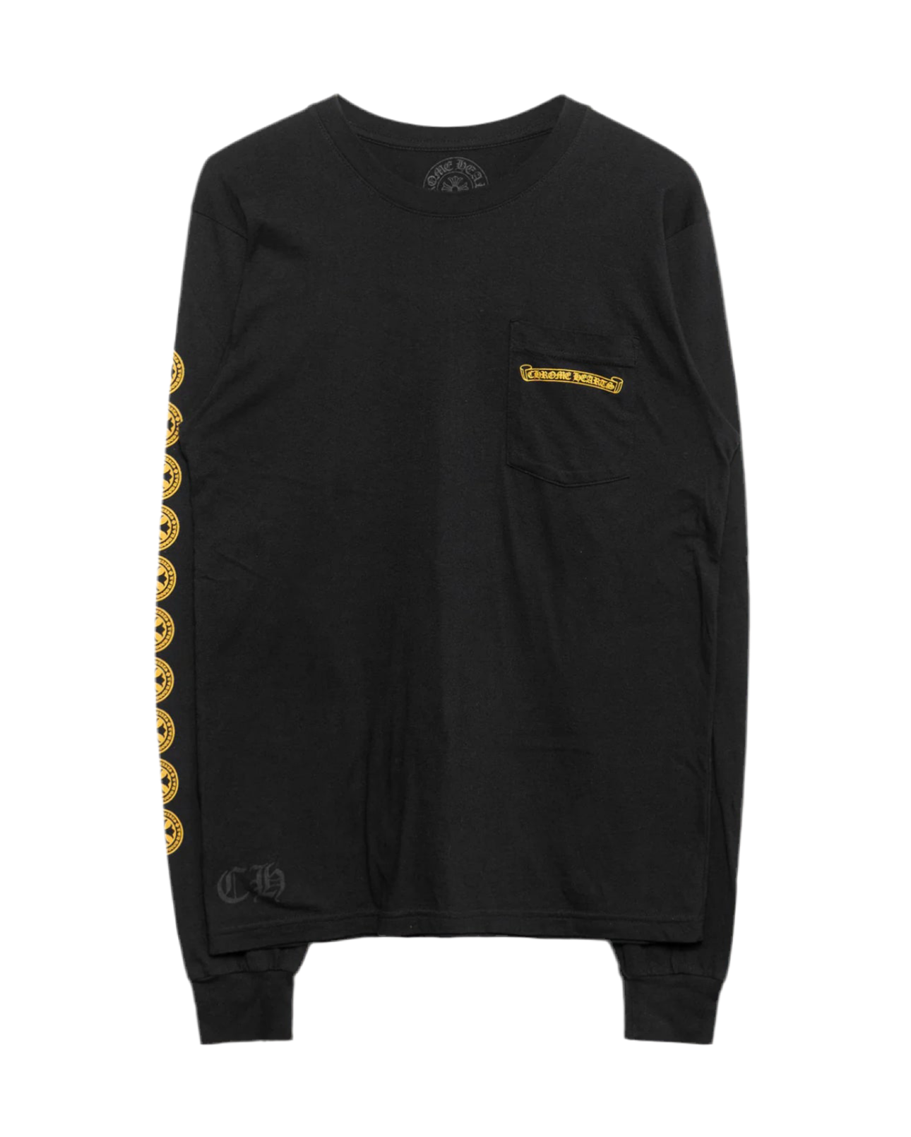CHROME HEARTS CROSS LONG-SLEEVE ‘BLACK/YELLOW’