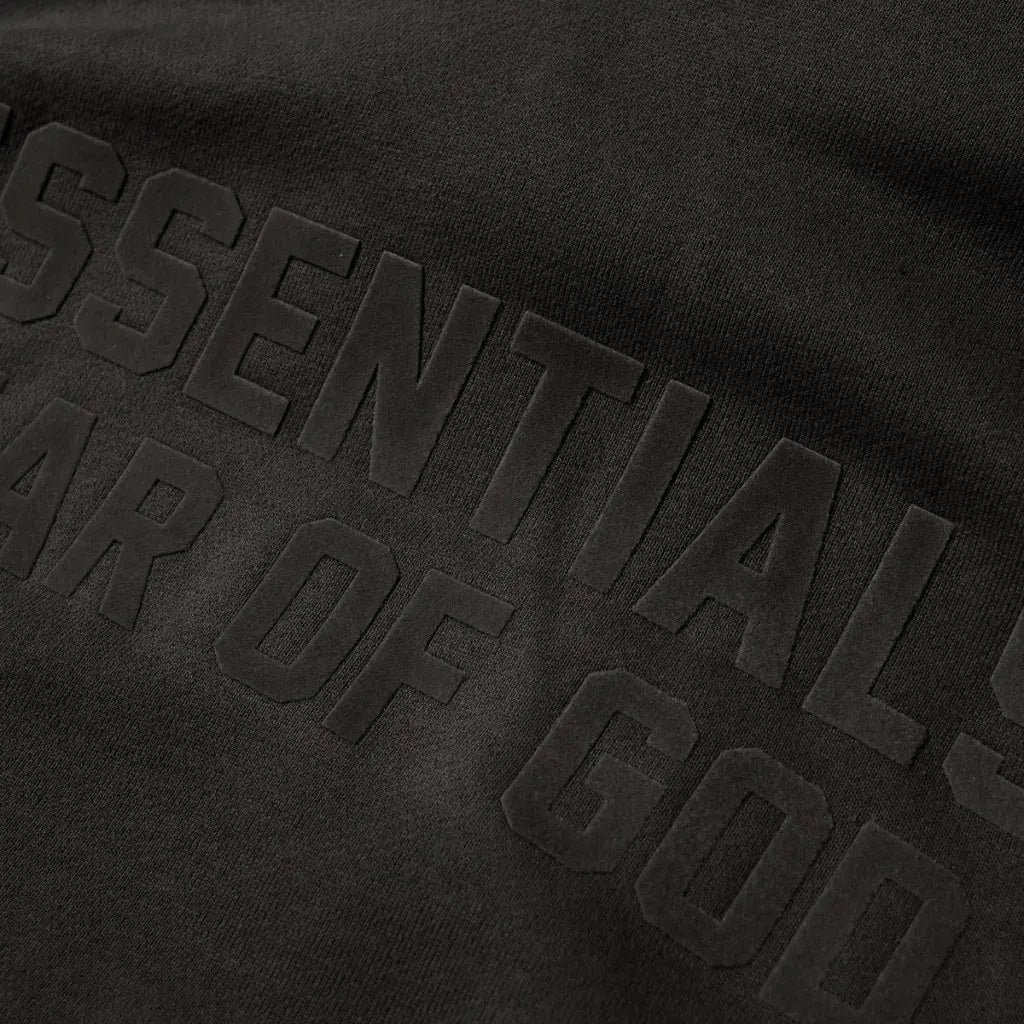 FEAR OF GOD ESSENTIALS HOODIE ‘OFF BLACK’