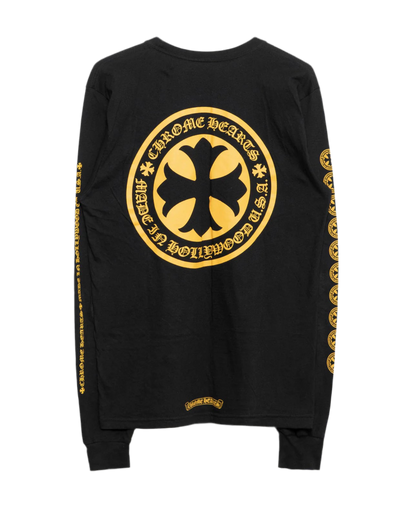 CHROME HEARTS CROSS LONG-SLEEVE ‘BLACK/YELLOW’