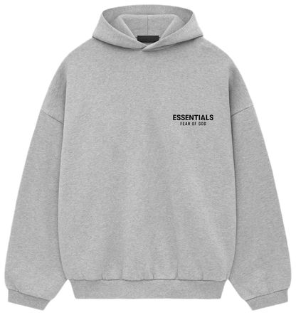 FEAR OF GOD ESSENTIALS FLEECE HOODIE II ‘LIGHT HEATHER GREY’