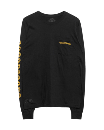 CHROME HEARTS CROSS LONG-SLEEVE ‘BLACK/YELLOW’