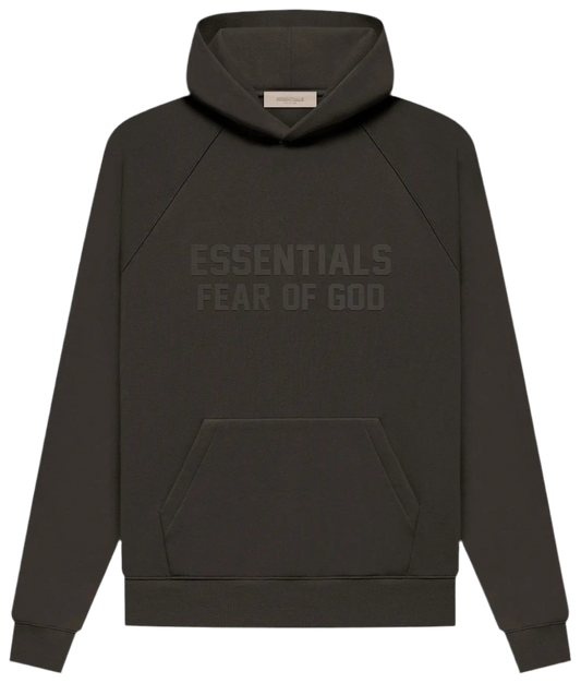 FEAR OF GOD ESSENTIALS HOODIE ‘OFF BLACK’